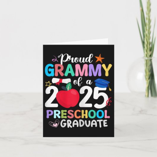 Trotse Grammy van 2025 voorschoolse Afstuderen Afs Kaart (Voorkant)