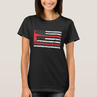 Trotse Gramommie met American Flag en bijl T shirt