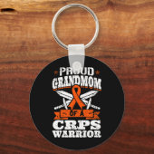 Trotse Grootmoeder van een CRPS Warrior RSD Awaren Sleutelhanger (Voorkant)