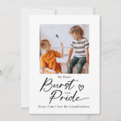 Trotse grootouder hartverwarmende kleinkind moment feestdagenkaart (Voorkant)