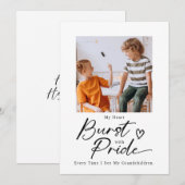 Trotse grootouder hartverwarmende kleinkind moment feestdagenkaart (Voorkant / Achterkant)