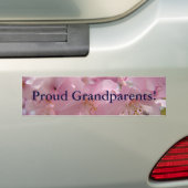 Trotse Grootouders! bumperstickers Roze Bloesems (Op auto)