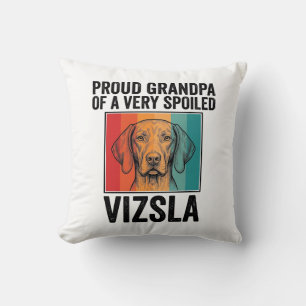 Trotse Grootvader Vizsla Vintage Hondenliefhebber  Kussen