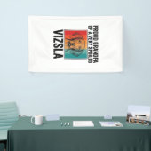 Trotse Grootvader Vizsla Vintage Hondenliefhebber Spandoek (Beurs)