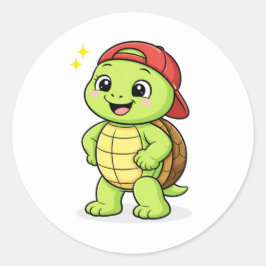 Trotse Grote Jongen Ronde Sticker