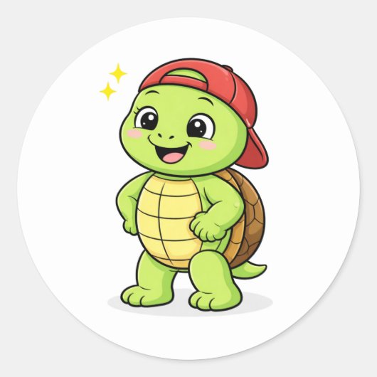 Trotse Grote Jongen Ronde Sticker (Voorkant)