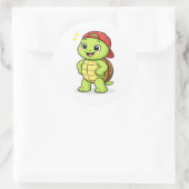 Trotse Grote Jongen Ronde Sticker (Tas)