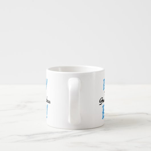 Trotse Grote Oma Baby Jongen Cadeaus Espresso Kop (Achterkant)