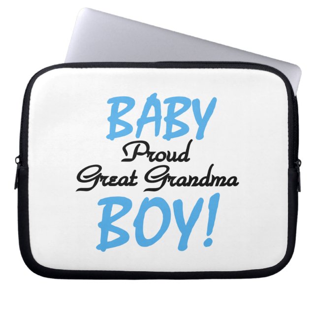 Trotse Grote Oma Baby Jongen Cadeaus Laptop Sleeve (Voorkant)