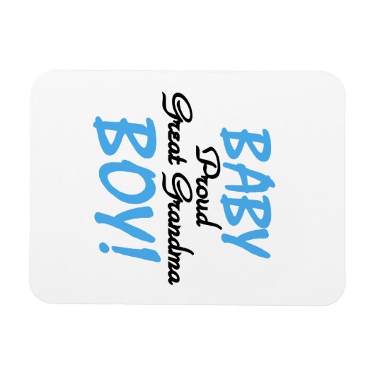 Trotse Grote Oma Baby Jongen Cadeaus Magneet (Horizontaal)