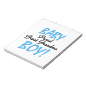 Trotse Grote Oma Baby Jongen Cadeaus Notitieblok (Linkerzijde)