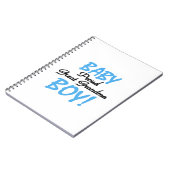 Trotse Grote Oma Baby Jongen Cadeaus Notitieboek (Linkerzijde)