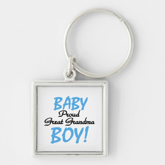 Trotse Grote Oma Baby Jongen Cadeaus Sleutelhanger (Voorkant)