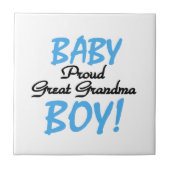 Trotse Grote Oma Baby Jongen Cadeaus Tegeltje (Voorkant)