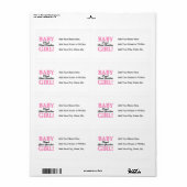 Trotse Grote Oma Baby Meisje Gifts Etiket (Full Sheet)