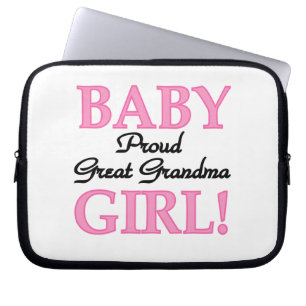 Trotse Grote Oma Baby Meisje Gifts Laptop Sleeve