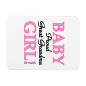 Trotse Grote Oma Baby Meisje Gifts Magneet (Horizontaal)