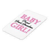 Trotse Grote Oma Baby Meisje Gifts Magneet (Linkerzijde)