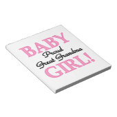 Trotse Grote Oma Baby Meisje Gifts Notitieblok (Schuin)