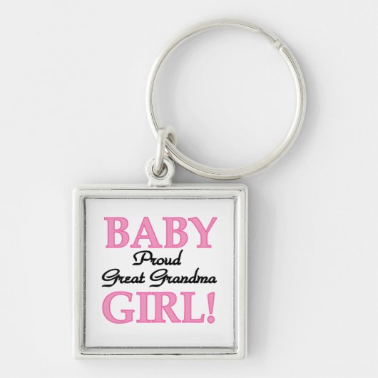 Trotse Grote Oma Baby Meisje Gifts Sleutelhanger (Voorkant)
