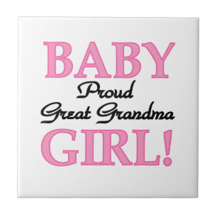 Trotse Grote Oma Baby Meisje Gifts Tegeltje