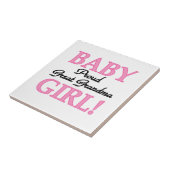 Trotse Grote Oma Baby Meisje Gifts Tegeltje (Zijkant)