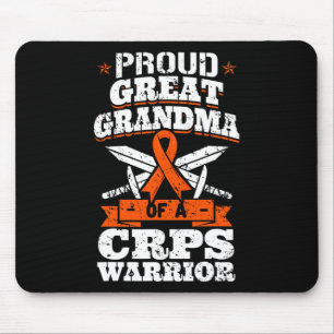 Trotse Grote Oma Van Een CRPS Warrior RSD Awarenes Muismat