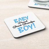 Trotse Grote Opa Baby Jongen Cadeaus Bier Onderzetter (Linkerzijde)