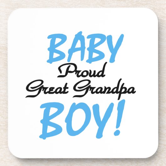 Trotse Grote Opa Baby Jongen Cadeaus Bier Onderzetter (Voorkant)