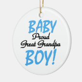 Trotse Grote Opa Baby Jongen Cadeaus Keramisch Ornament (Links)