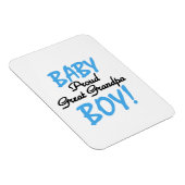 Trotse Grote Opa Baby Jongen Cadeaus Magneet (Rechterzijde)