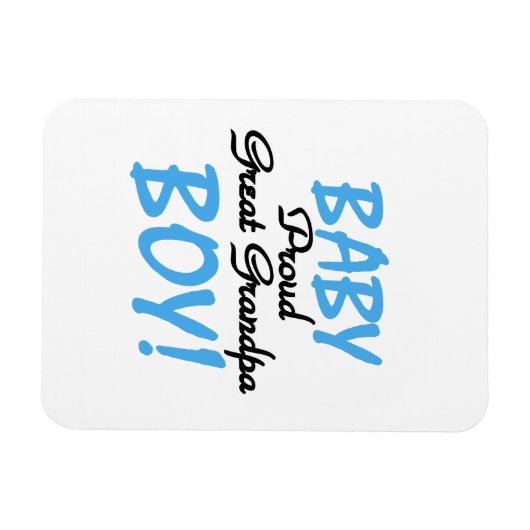 Trotse Grote Opa Baby Jongen Cadeaus Magneet (Horizontaal)