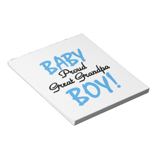 Trotse Grote Opa Baby Jongen Cadeaus Notitieblok (Schuin)