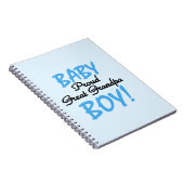 Trotse Grote Opa Baby Jongen Cadeaus Notitieboek (Rechterzijde)