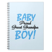 Trotse Grote Opa Baby Jongen Cadeaus Notitieboek (Voorkant)
