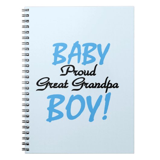 Trotse Grote Opa Baby Jongen Cadeaus Notitieboek (Voorkant)
