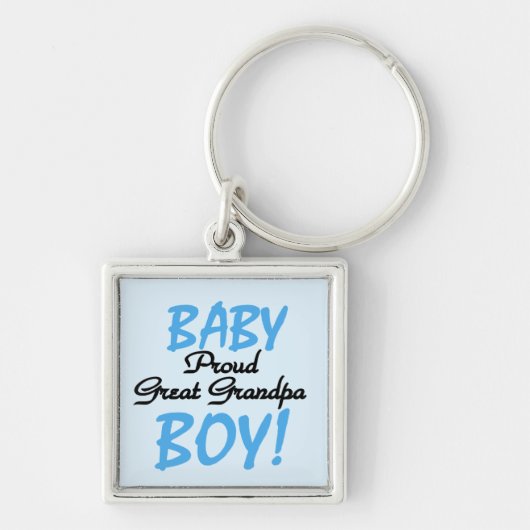 Trotse Grote Opa Baby Jongen Cadeaus Sleutelhanger (Voorkant)