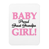Trotse Grote Opa Baby Meisje Gifts Magneet (Verticaal)