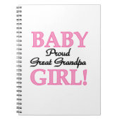 Trotse Grote Opa Baby Meisje Gifts Notitieboek (Voorkant)
