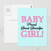 Trotse Grote Opa van Meisje T-shirts en Geschenken Briefkaart (Voorkant / Achterkant)