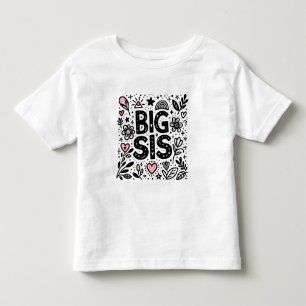 Trotse grote zus - Bloemencelificatie Kinder Shirts
