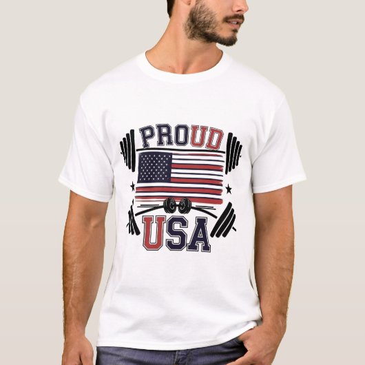 Trotse gym T-shirt ontwerp (Voorkant)