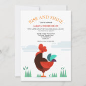 Trotse haan uitnodiging (Voorkant)