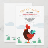 Trotse haan uitnodiging (Voorkant / Achterkant)