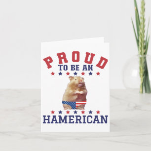 Trotse Hamerikaan 4 juli Patriottische Amerikaanse Kaart