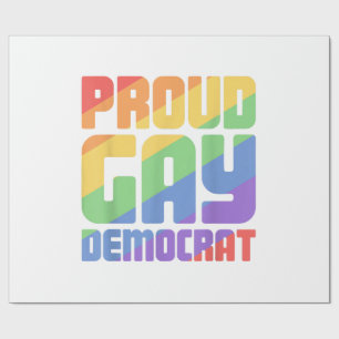 Trotse HBT-democraat Funny LGBT Cadeaupapier