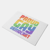 Trotse HBT-democraat Funny LGBT Deurmat (Schuin)