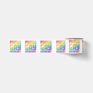 Trotse HBT-democraat Funny LGBT Satijnen Lint