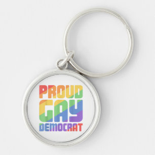 Trotse HBT-democraat Funny LGBT Sleutelhanger