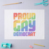 Trotse HBT-democraat Funny LGBT Tissuepapier (Craft)